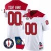 Custom Georgia Bulldogs Jersey Name and Number Football Vince Dooley Patch Map White All Stitched