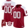 Custom Alabama Crimson Jersey Name and Number Vapor Limited Alabama Map Alternate All Stitched