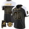 Custom Alabama Crimson Jersey Name and Number Gold Vapor Limited Alabama Map Black Alternate All Stitched