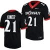 Cincinnati Bearcats Corey Kiner Jersey #21 Black 2023 Replica College Football