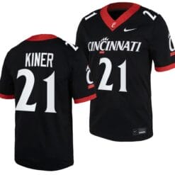 Cincinnati Bearcats Corey Kiner Jersey #21 Black 2023 Replica College Football