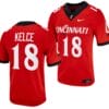 Cincinnati Bearcats Travis Kelce Jersey #18 Red 2023 Alternate College Football