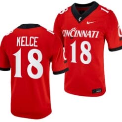 Cincinnati Bearcats Travis Kelce Jersey #18 Red 2023 Alternate College Football