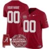 Custom Alabama Crimson Jersey Name and Number Vapor Limited Crimson All Stitched