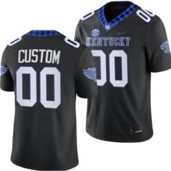 Custom Kentucky Wildcats Jersey Name and Number Alternate Football Game Black 2023