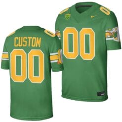 Custom Oregon Ducks Jersey Name and Number Football Game College Green 2023-24