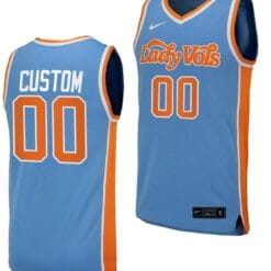 Custom Tennessee Lady Vols Jersey Name and Number College Basketball Blue Uniform