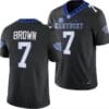 Kentucky Wildcats Barion Brown Jersey #7 Alternate Football Game Black 2023