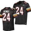 Maryland Terrapins Roman Hemby Jersey #24 College Football Black 2023 Replica Uniform