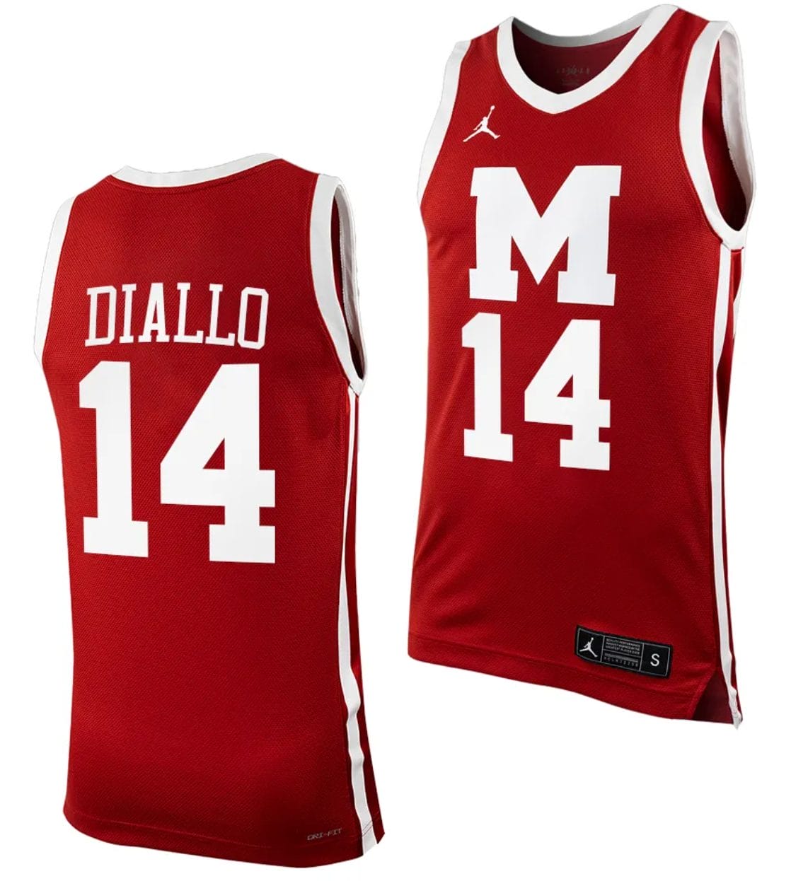 Mohamad Diallo Jersey #14 Morehouse Maroon Tigers College Replica Basketball Uniform