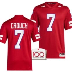 Nebraska Cornhuskers Eric Crouch Jersey 100th Anniversary Red 2023 Alternate Football #7