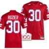 Nebraska Cornhuskers Mike Rozier Jersey 100th Anniversary Red 2023 Alternate Football #30
