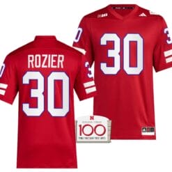 Nebraska Cornhuskers Mike Rozier Jersey 100th Anniversary Red 2023 Alternate Football #30