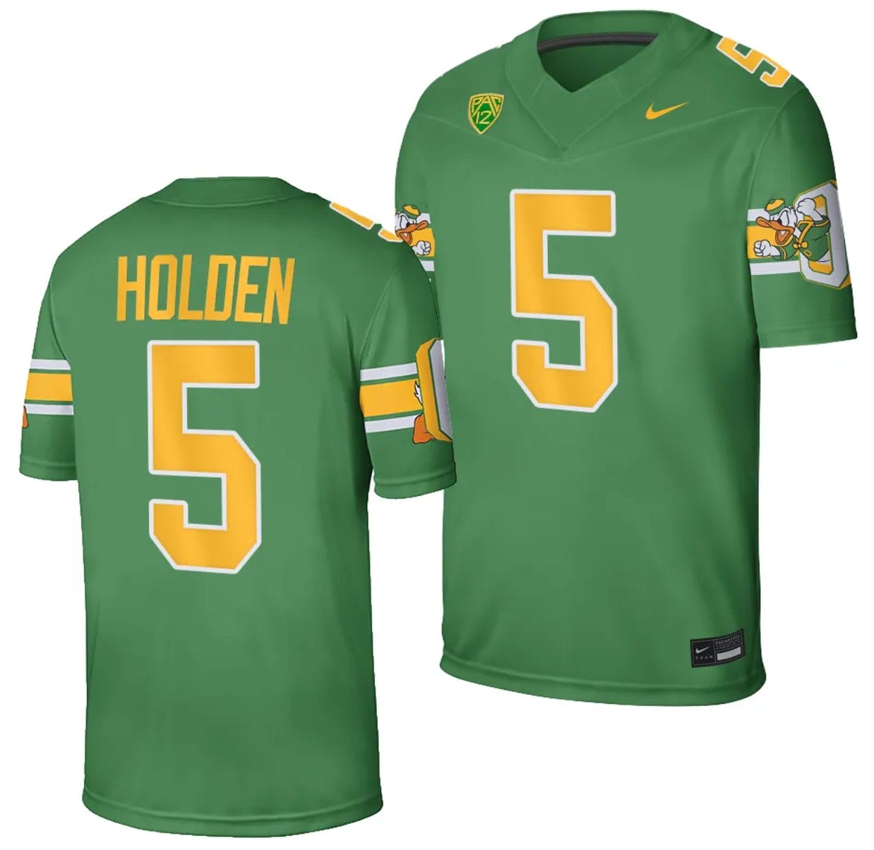 Oregon Ducks Traeshon Holden Jersey #5 Football Game College Green 2023-24