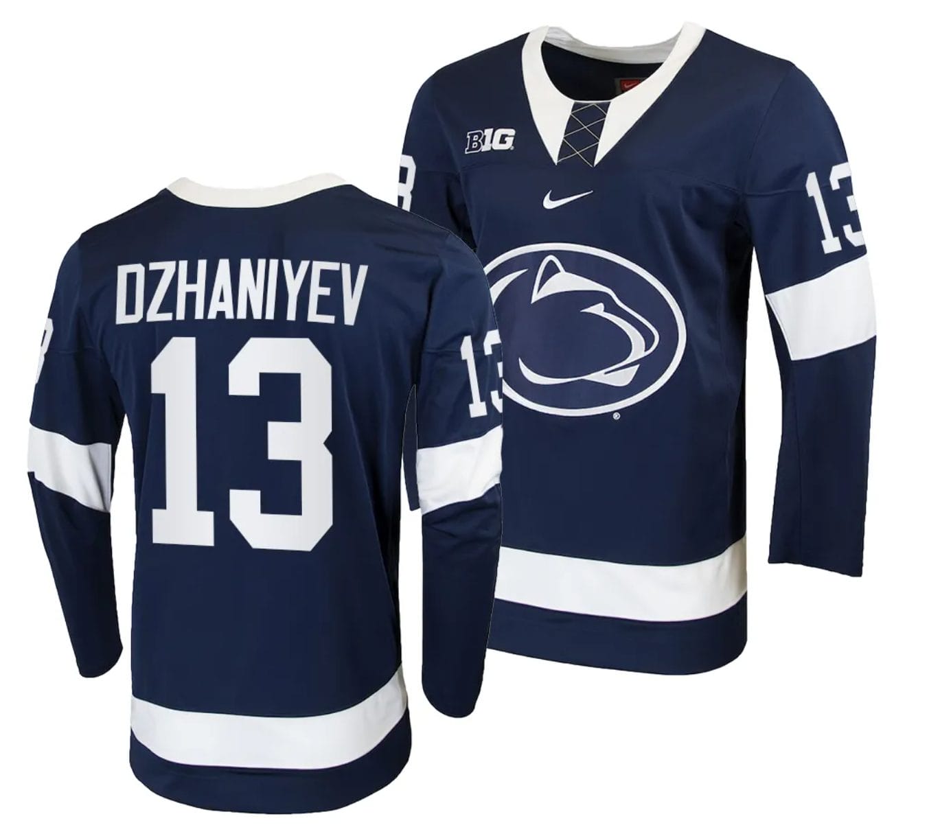 Penn State Nittany Lions Danny Dzhaniyev Jersey #13 Navy College Hockey Replica 2023-24
