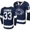 Penn State Nittany Lions Noah Grannan Jersey #33 Navy College Hockey Replica 2023-24