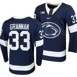 Penn State Nittany Lions Noah Grannan Jersey #33 Navy College Hockey Replica 2023-24
