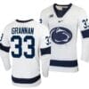Penn State Nittany Lions Noah Grannan Jersey #33 White College Hockey Replica 2023-24