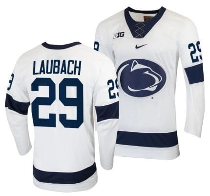 Penn State Nittany Lions Reese Laubach Jersey #29 White College Hockey Replica 2023-24
