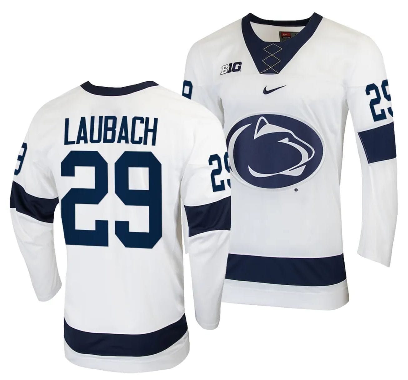Penn State Nittany Lions Reese Laubach Jersey #29 White College Hockey Replica 2023-24