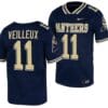 Pitt Panthers Christian Veilleux Jersey #11 Navy College Football Replica Uniform