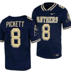 Pitt Panthers Kenny Pickett Jersey #8 Navy College Football Replica Uniform
