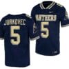 Pitt Panthers Phil Jurkovec Jersey #5 Navy College Football Replica Uniform