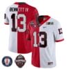 Stetson Bennett Jersey #13 Georgia Bulldogs Football 2023 Champions and Vince Dooley Patch Split Red White All Stitched