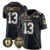 Stetson Bennett Jersey #13 Georgia Bulldogs Football 2023 Champions and Vince Dooley Patch Black Limited All Stitched