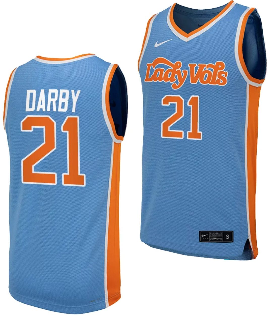 Tess Darby Jersey #21 Tennessee Lady Vols Replica College Basketball Blue Uniform