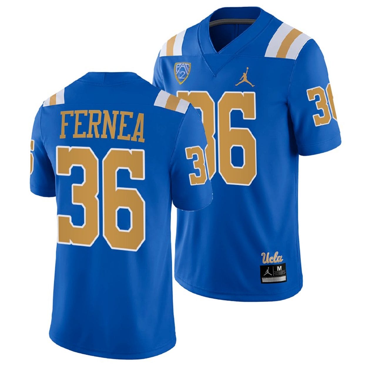 UCLA Bruins Ethan Fernea Jersey #36 Blue College Football Uniform