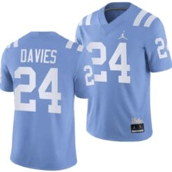 UCLA Bruins Jaylin Davies Jersey #24 Alternate Game Light Blue Football Uniform
