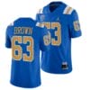 UCLA Bruins Jim Brown Jersey #63 Blue College Football Uniform