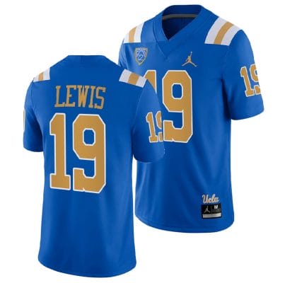 UCLA Bruins Marcedes Lewis Jersey #19 Blue College Football Uniform