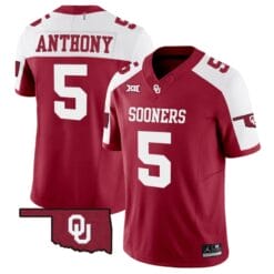 Andrel Anthony Jersey #5 Oklahoma Sooners Vapor Limited College Football Stitched Alternate