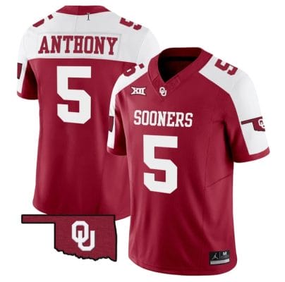 Andrel Anthony Jersey #5 Oklahoma Sooners Vapor Limited College Football Stitched Alternate
