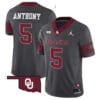 Andrel Anthony Jersey #5 Oklahoma Sooners Vapor Limited College Football Stitched Anthracite