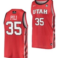 Alissa Pili Jersey #35 Utah Utes College Basketball Red
