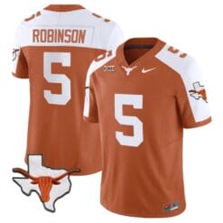 Bijan Robinson Jersey #5 Texas Longhorn Vapor Limited College Football Alternate
