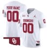 Custom Oklahoma Sooners Jersey Name and Number Vapor Limited College Football Stitched White