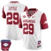 Cam Little Jersey #29 Arkansas Razorback Football Arkansas State Patch Red Sleeves All Stitched