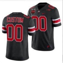 Custom Ohio State Jersey Name and Number Ohio Stadium Patch College Football Black