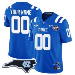 Custom Duke Blue Devils Jersey Name and Number Football Limited Royal NC State