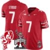 CJ Stroud Jersey #7 Ohio State Buckeyes Football Stitched Brutus Buckeye Patch Scarlet