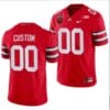 Custom Ohio State Jersey Name and Number Ohio Stadium Patch College Football Red