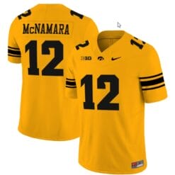 Cade McNamara Jersey #12 Iowa Hawkeyes Vapor Limited College Football Gold