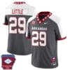 Cam Little Jersey #29 Arkansas Razorback Football Arkansas State Patch White Alternate