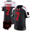 CJ Stroud Jersey #7 Ohio State Buckeyes College Football Stitched Vapor Limited Ohio Patch Black Alternate