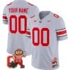 Custom Ohio State Jersey Name and Number Mascot Patch College Football Gray