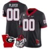 Custom Georgia Bulldogs Jersey Name and Number Georgia State Map College Football Stitched Black